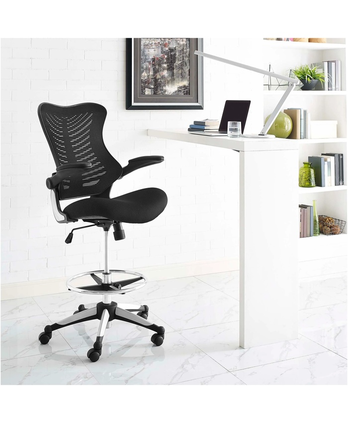 Charge Drafting Chair In Black