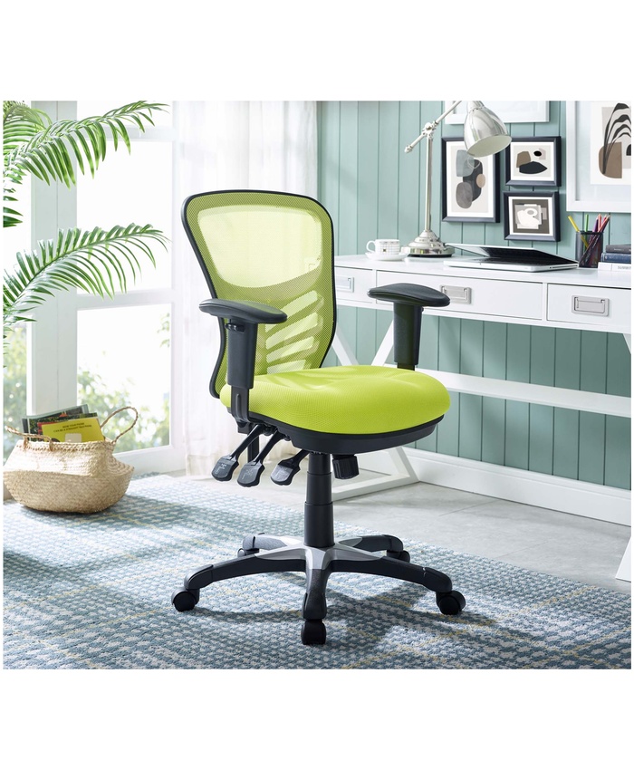Articulate Mesh Office Chair In Green