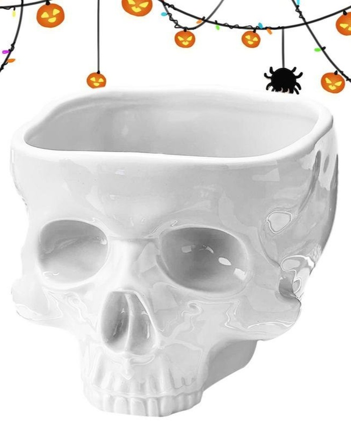 Halloween Skeleton Skull Snack Bowl