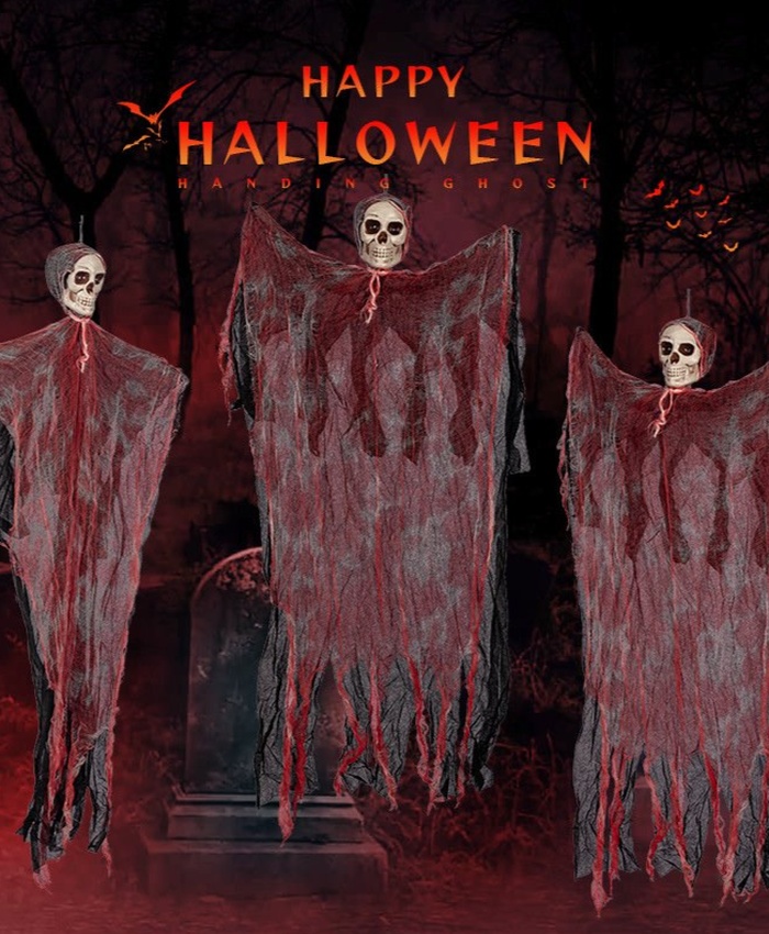 Halloween Hanging Skull Ghost Decorations