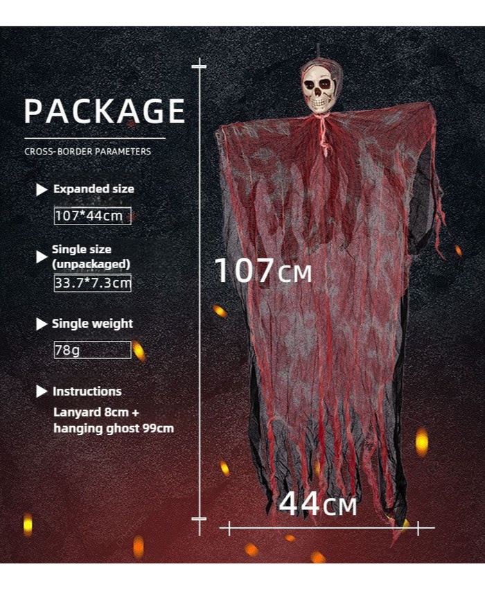 Halloween Hanging Skull Ghost Decorations