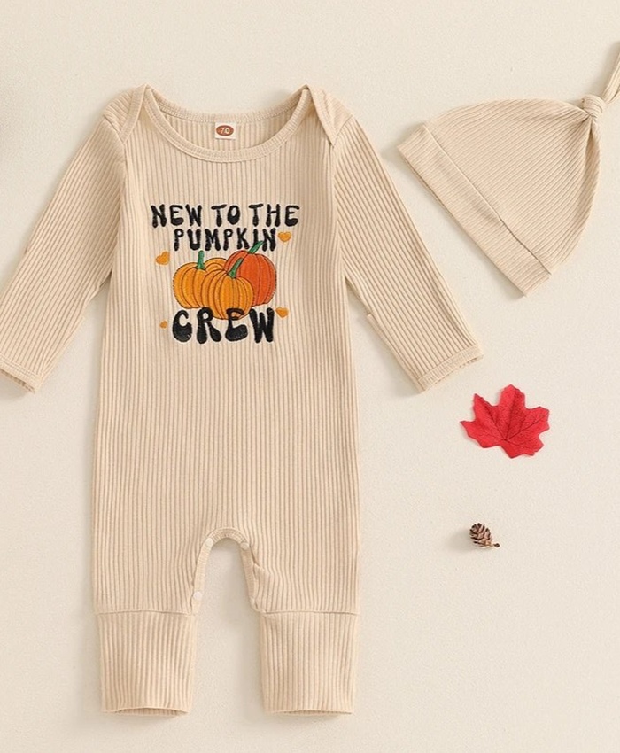 Baby Boys Halloween Romper with Hat