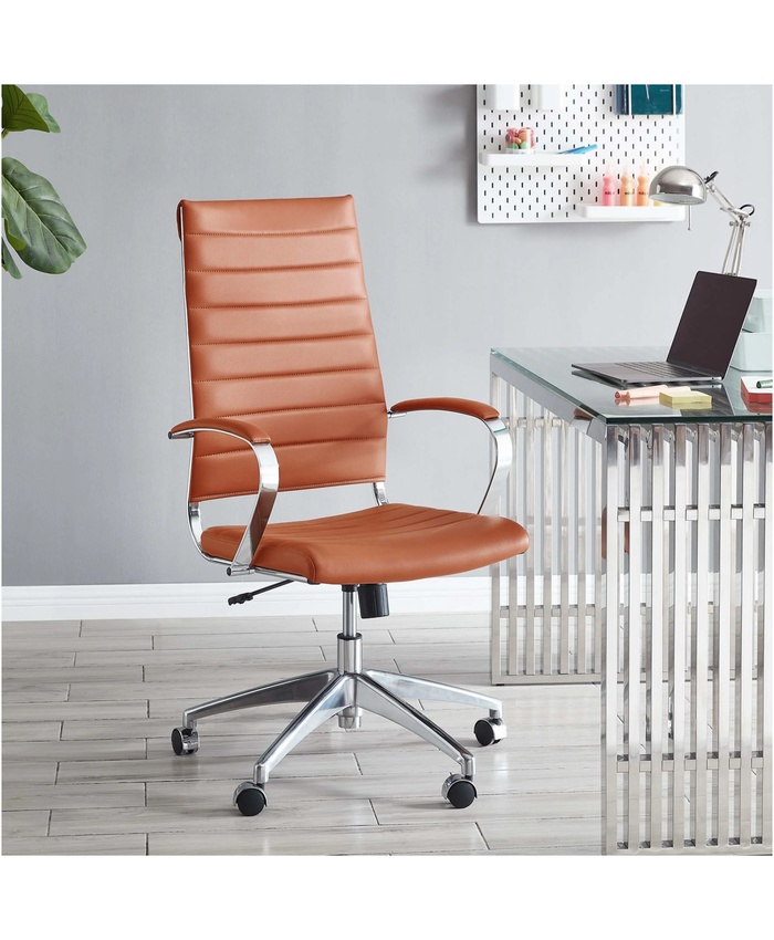Jive Highback Office Chair In Terracotta