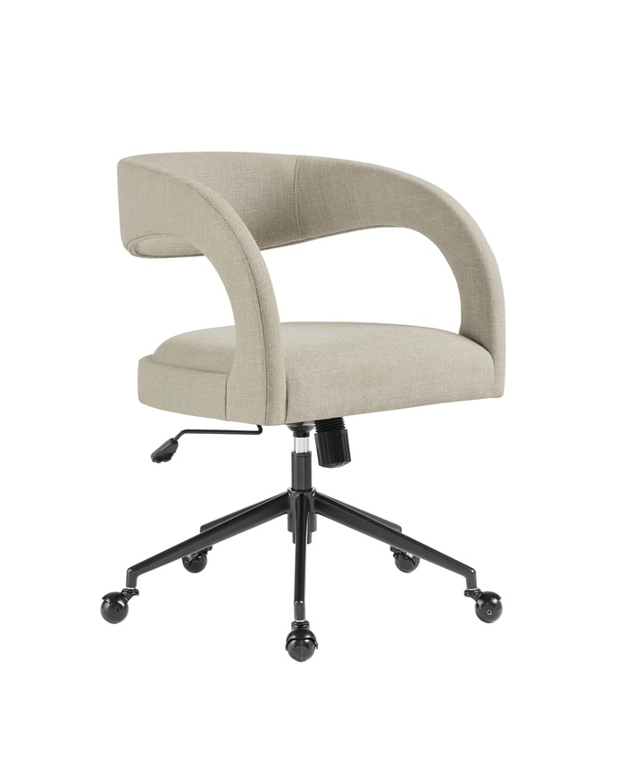  Pinnacle Upholstered Office Chair In Linen