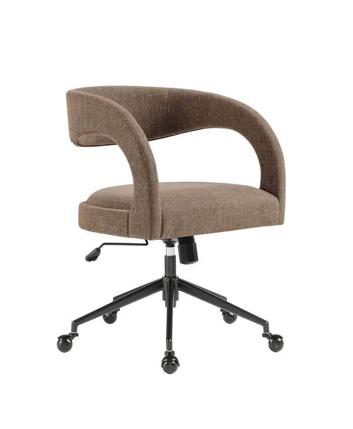 Pinnacle Upholstered Office Chair In Mocha