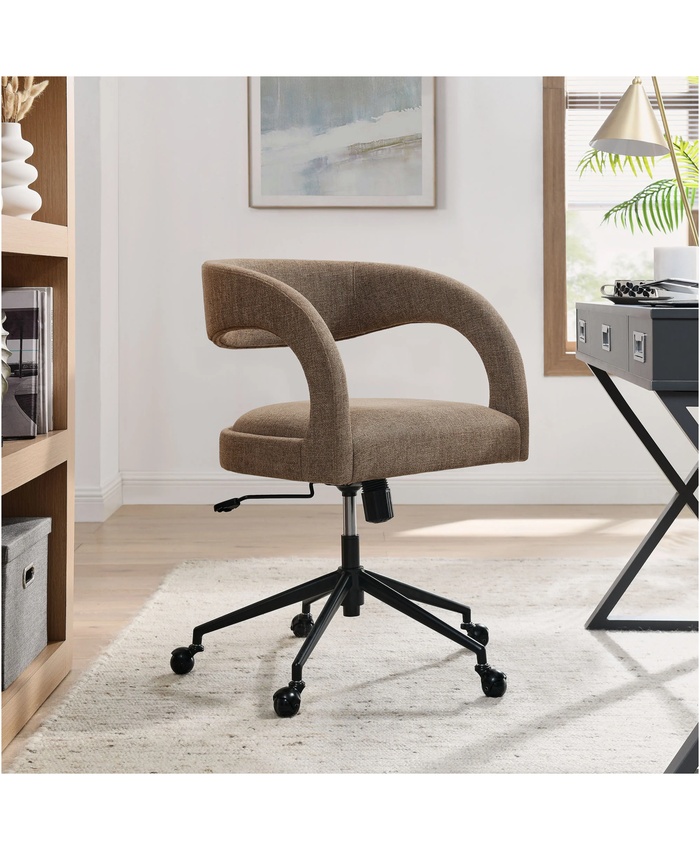 Pinnacle Upholstered Office Chair In Mocha