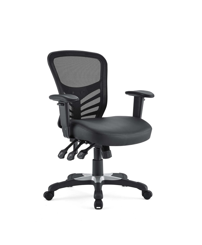 Articulate Vinyl Office Chair In Black