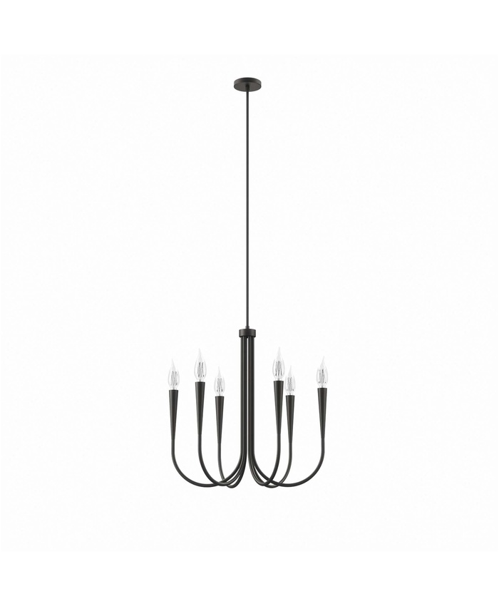Penrose 6-Light Chandelier In Black