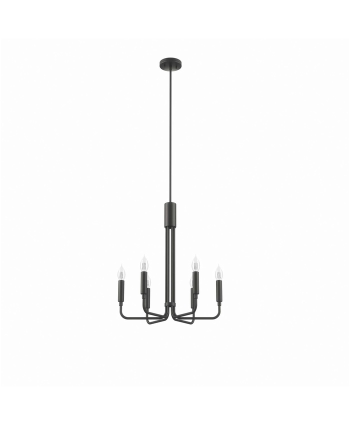 Rekindle 6-Light Chandelier in Black