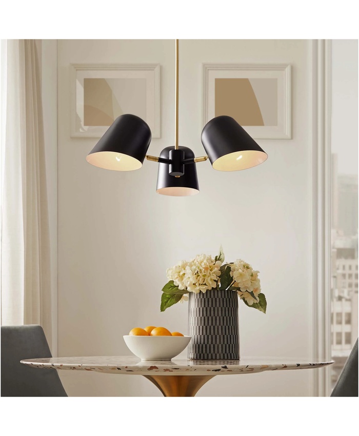 Briana 3-Light Pendant Light In Black
