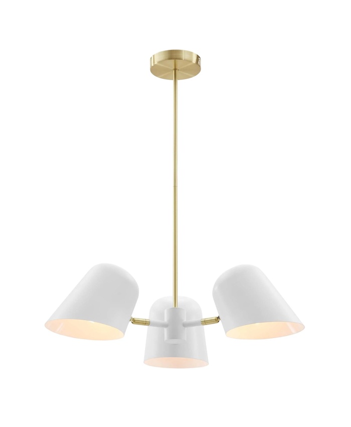 Briana 3-Light Pendant Light In White