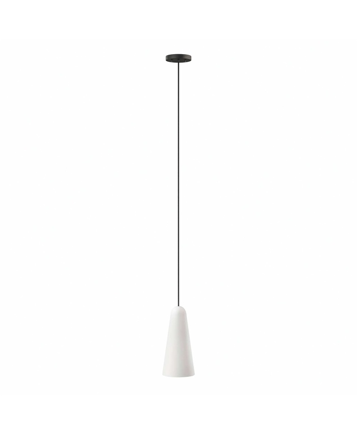Beacon 1-Light Pendant Light In Opal Black