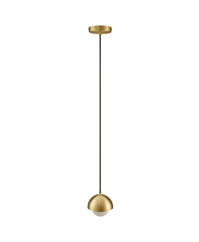 Eclipse Globe Pendant Light In Brass
