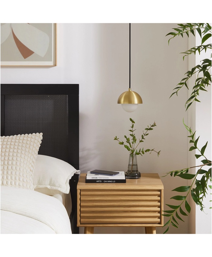 Eclipse Globe Pendant Light In Brass