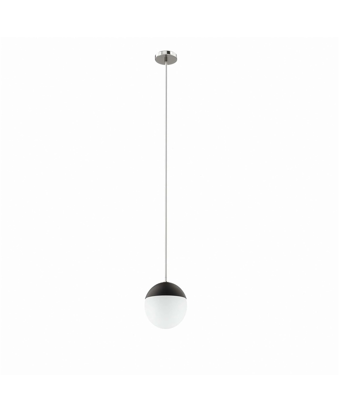 Stellar 1-Light Pendant Light In Opal Polished Nickel