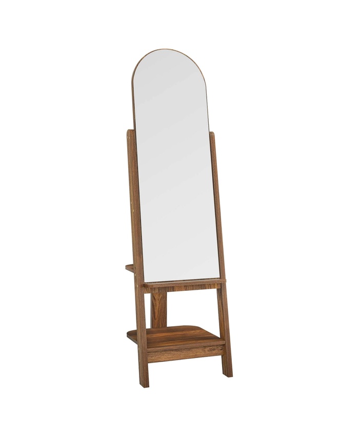 Ascend Standing Mirror In Walnut