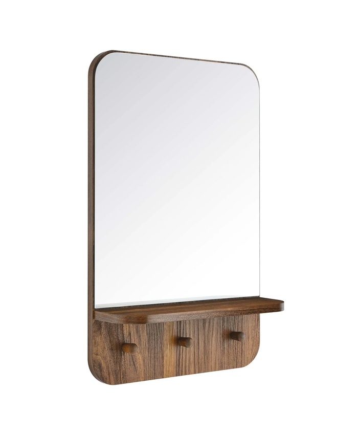 Lumina Mirror In Walnut