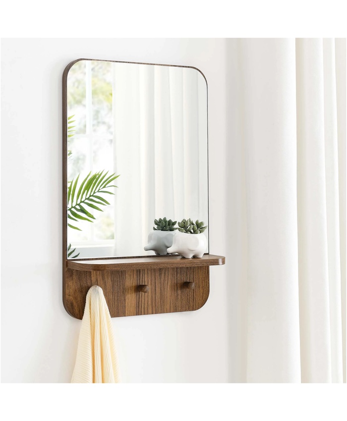 Lumina Mirror In Walnut