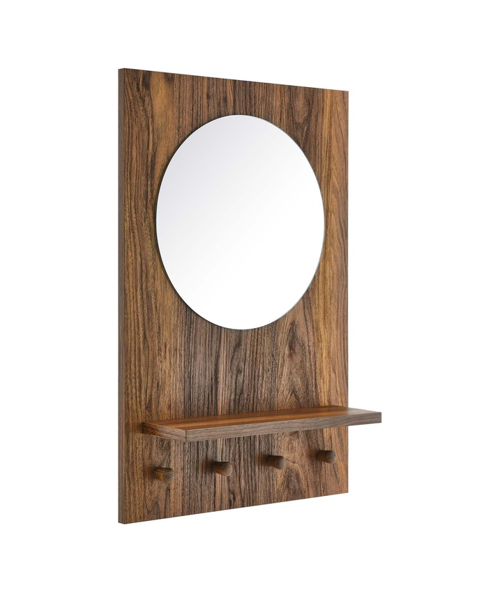 Glint Mirror in Walnut