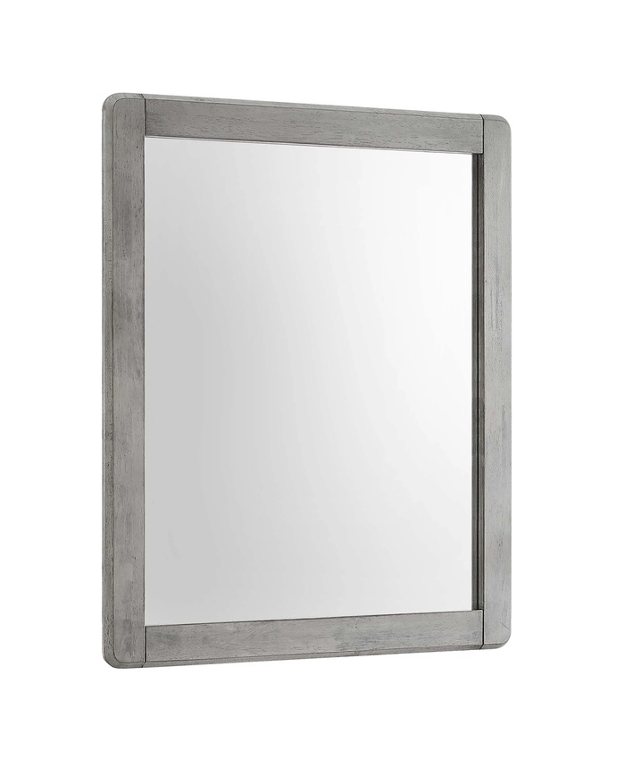 Georgia Wood Mirror In Gray