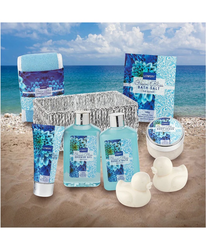 Ocean Bliss Bath Set - 10Pc Home Spa Kit