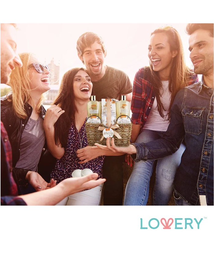 White Rose & Jasmine Home Bath Set - 11Pc Body Care Kit