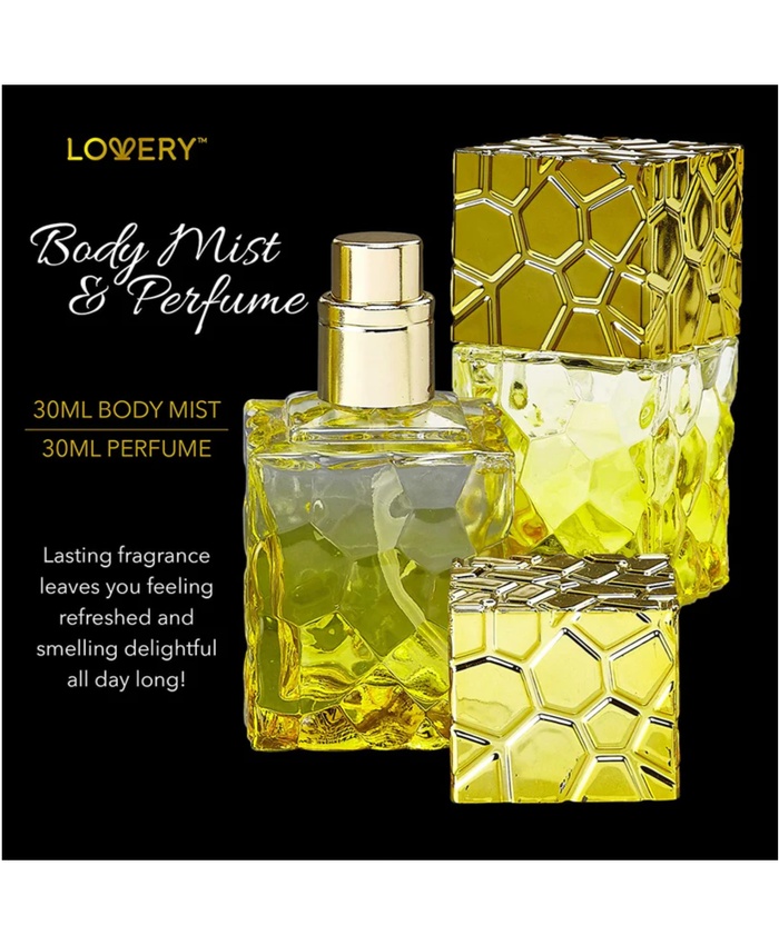 White Rose and Jasmine Spa Gift - 13Pc Gold Perfume Set