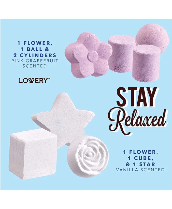 Variety Bath Bomb Set - 17Pc Home Bath Gift Basket