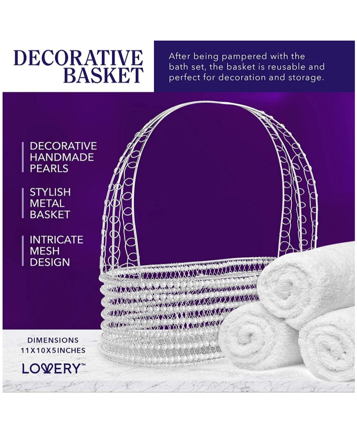 Lavender and Coconut Bath Gift Set - 10Pc Spa Kit