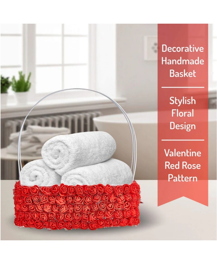 Valentine's Day Red Rose Home Bath Gift Set - 10Pc Relaxation Kit