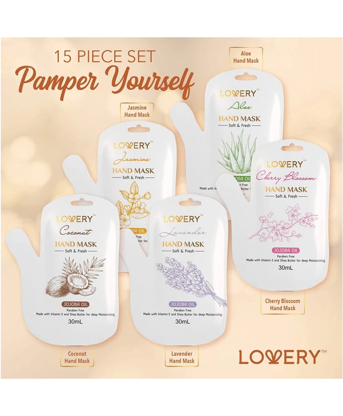 Hand Cream And Hand Mask Gift Set - 16Pc Lotions