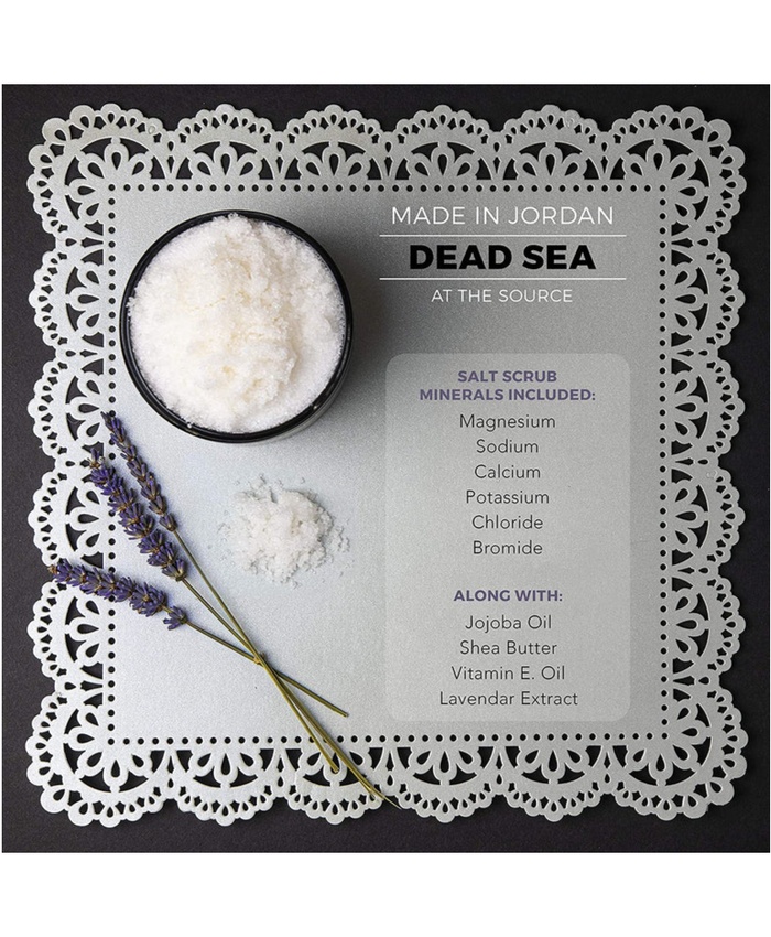 Lavender Dead Sea Salt Scrub - 22oz Skin Exfoliation