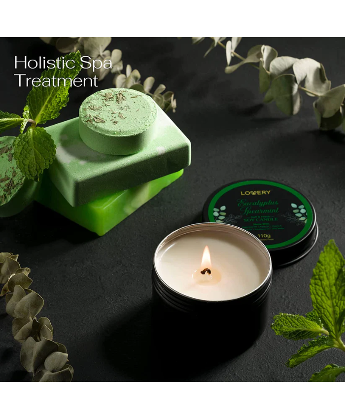 Eucalyptus Spearmint Home Bath Set - 17Pc Spa Gift Basket