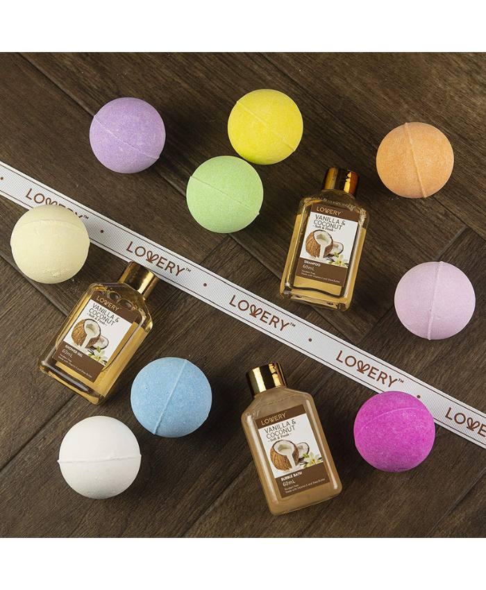 Bath Bombs Gift Set - 12Pc Home Spa Kit