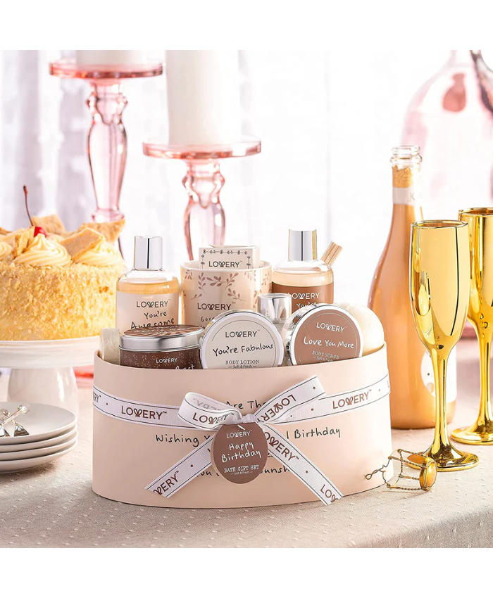 Birthday Gift Basket - 15Pc Coconut Home Spa Set