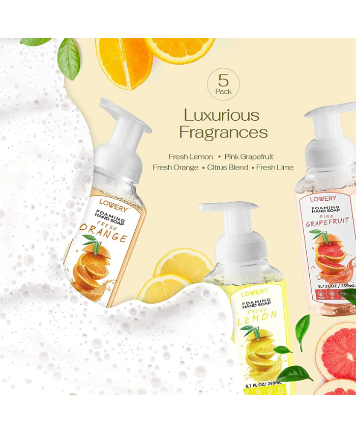 Citrus Foaming Hand Soap - Pack of 5