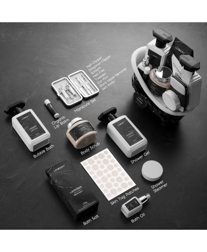 Bath and Body Gift Set - 18Pc Self Care Basket