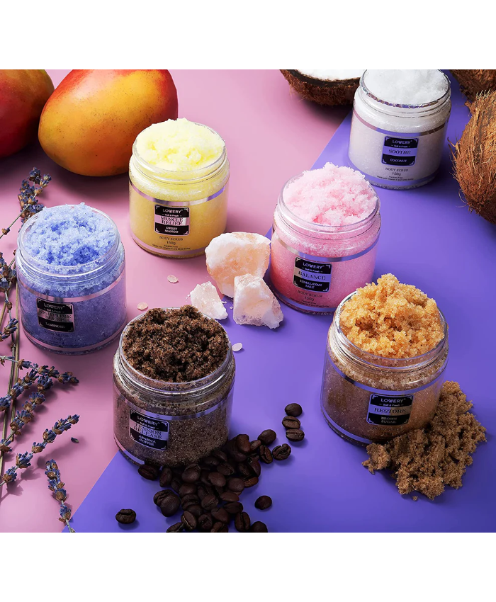 Body Scrub Gift Set - Marble Exfoliating Spa Salts