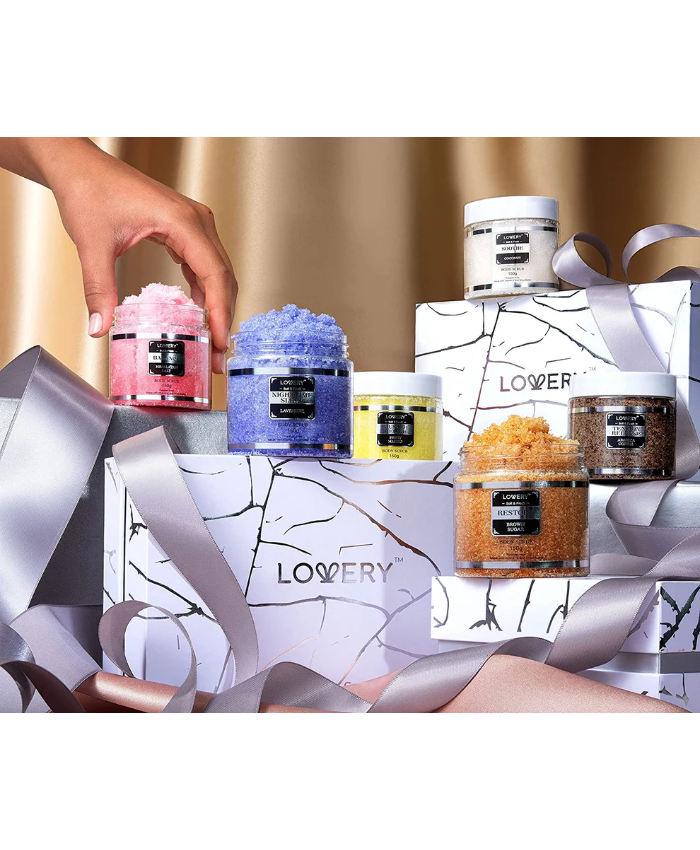 Body Scrub Gift Set - Marble Exfoliating Spa Salts