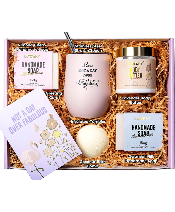 Handmade Selfcare Gift Box - 8Pc Relaxing Spa Kit