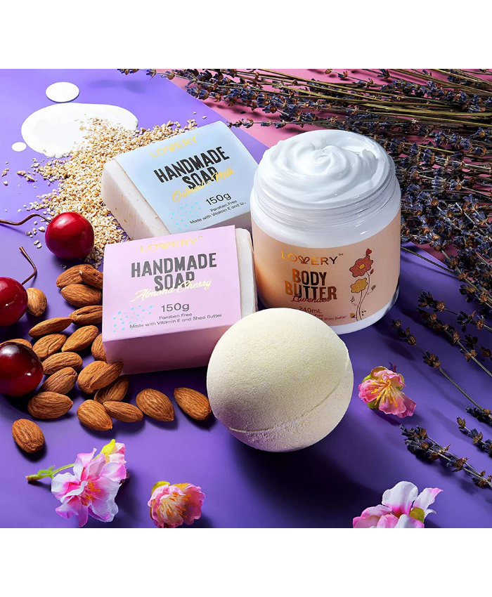 Handmade Selfcare Gift Box - 8Pc Relaxing Spa Kit