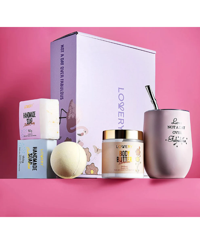 Handmade Selfcare Gift Box - 8Pc Relaxing Spa Kit