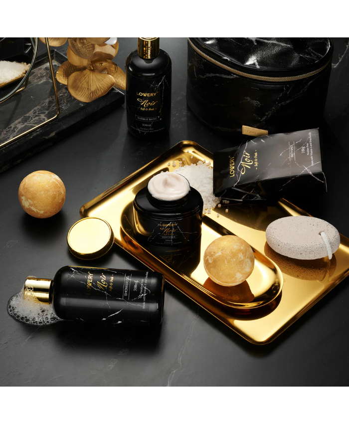 Luxe Jasmine Noir Home Spa Kit - 7Pc Body Care Set