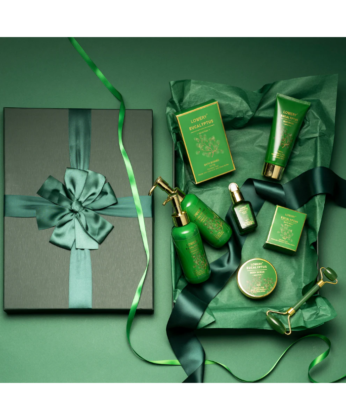 Eucalyptus Spa Basket - 16Pc Bath And Body Care Set