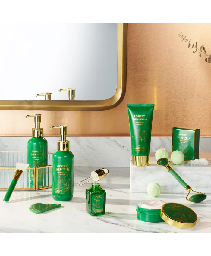Eucalyptus Spa Basket - 16Pc Bath And Body Care Set