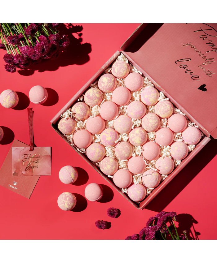 Handmade Bath Bomb Gift Set - 30Pc Bubble Bath Fizzies