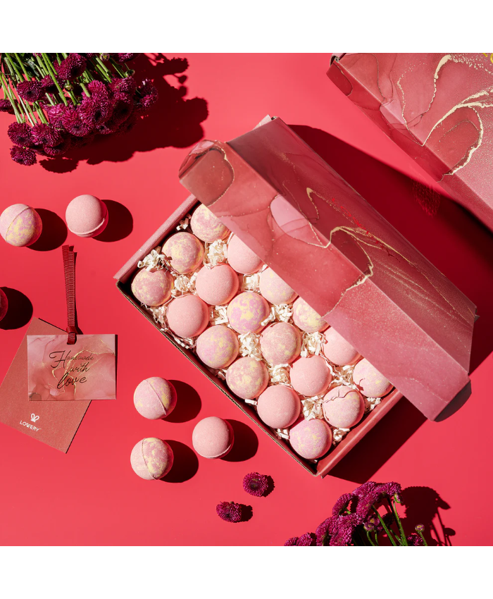 Handmade Bath Bomb Gift Set - 30Pc Bubble Bath Fizzies