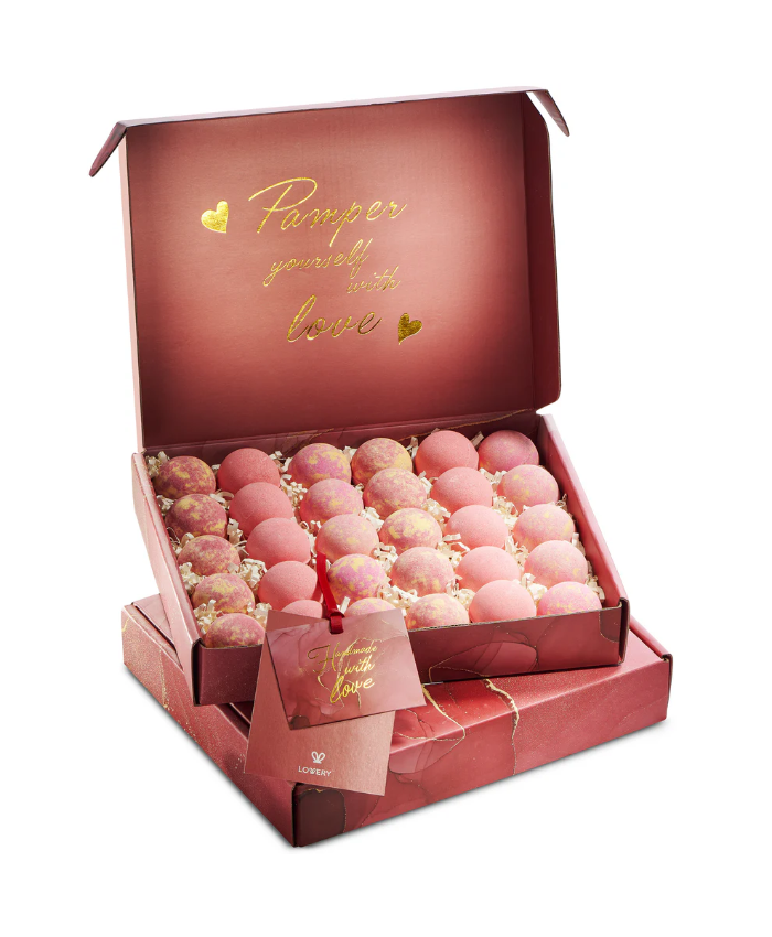 Handmade Bath Bomb Gift Set - 30Pc Bubble Bath Fizzies