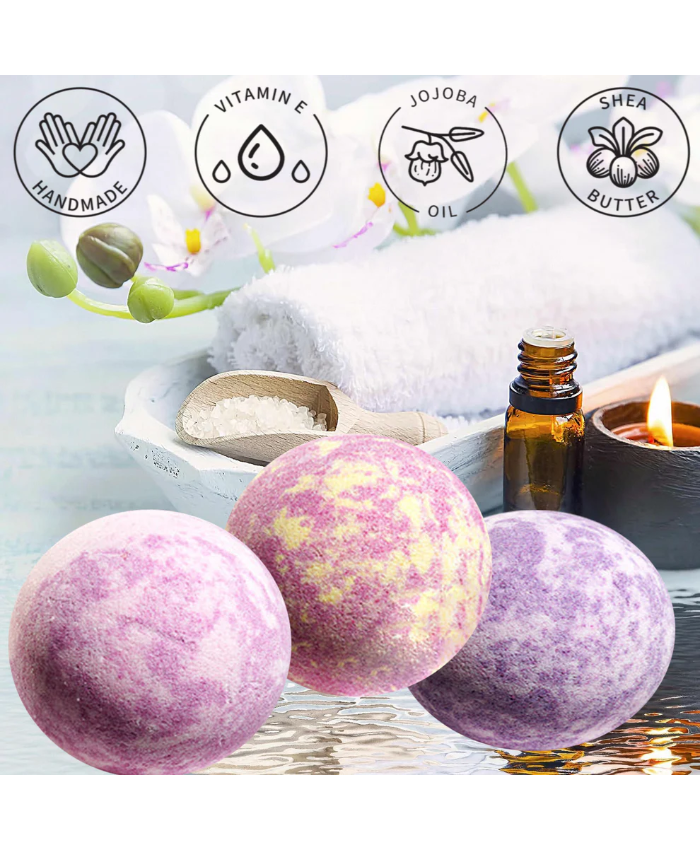 Bath Bombs Gift Set - 30Pc Relaxing Spa Body Care Balls