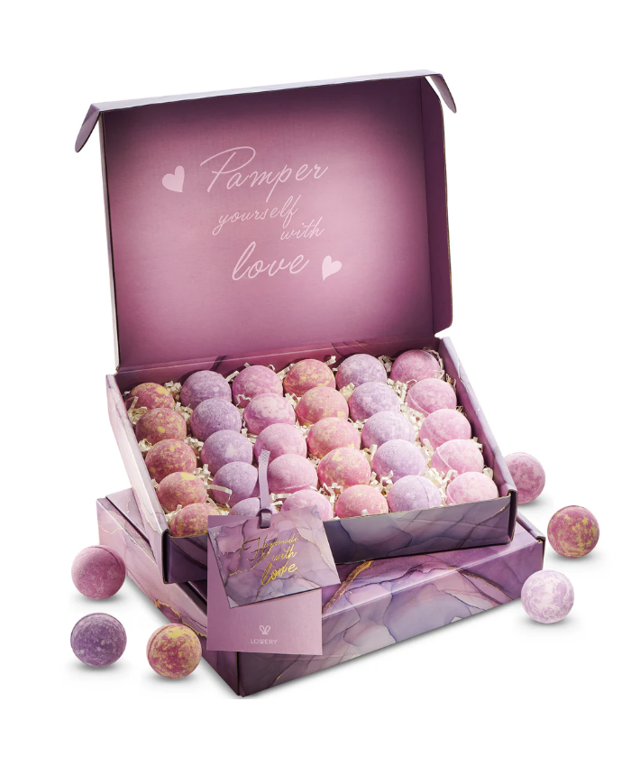 Bath Bombs Gift Set - 30Pc Relaxing Spa Body Care Balls